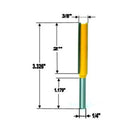1 pc Extra Long Flush Trim Router Bits - 1/4'' Shank 50mm