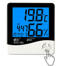 Digital LCD Temperature Humidity Meter Clock Hygrometer Thermometer Dulcet