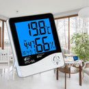 Digital LCD Temperature Humidity Meter Clock Hygrometer Thermometer Dulcet