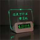 LED Digital Alarm Clock Luminous Fluorescent Message Memo Board Backlight with Highlighter