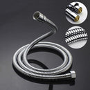 1.5 Meter 1/2'' Thread Stainless Steel Bath Shower Head Flexible Hose Pipe Replacement Tube