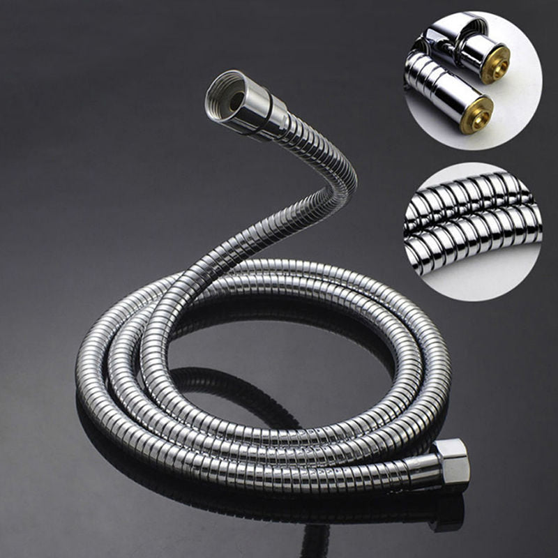 1.5 Meter 1/2'' Thread Stainless Steel Bath Shower Head Flexible Hose Pipe Replacement Tube