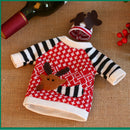 2Pieces/Set Wine Bottle Cover Xmas Santa Table Decor Christmas Bottle Cap Gift