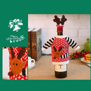 2Pieces/Set Wine Bottle Cover Xmas Santa Table Decor Christmas Bottle Cap Gift