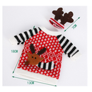 2Pieces/Set Wine Bottle Cover Xmas Santa Table Decor Christmas Bottle Cap Gift