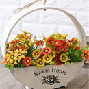 Wall Hanging Wooden Flowerpot Basket Potted Succulent Plant Flower Pot Home Garden Yard Floral Decor