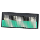 30pieces Diamond Coated Alloy Rotary Pointed Head Burrs Rock Grinding Tool 3mm