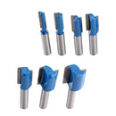 7Pieces Straight Flush Trim Router Bit Set 8mm Shank 6,8, 10,12,14,18, 20mm