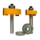 T-Slot Slotting & Rabbeting Router Bit Set 1/4'' Shank