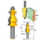 Raised Panel Router Bits -5pc 1/2'' Shank Cove Cabinet Door Woodworking Tool