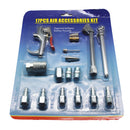 14Pieces Industrial 1/4-inch Air Compressor Connect Coupler / Plug / Tool Kit