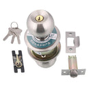 Entry Round Ball Door Knob Set Handle Entrance Passage Lock With 3 Keys for 30-50mm Door Thickness