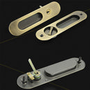 Stainless Steel Invisible Sliding Wood Barn Door Lock Invisible Door Lock Door Latch Indoor Lock