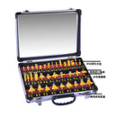 35 Router Bit Set - 1/4" Carbide Bits Kit Quarter Inch Shank Aluminum Case