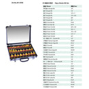 35 Router Bit Set - 1/4" Carbide Bits Kit Quarter Inch Shank Aluminum Case