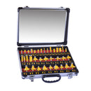 35 Router Bit Set - 1/4" Carbide Bits Kit Quarter Inch Shank Aluminum Case