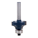 Round Over Edging Router Bit Milling Cutter with 3/8'' Radius - 1/4'' Shank