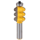 1/2'' Shank Triple Bead&Triple Flute 2 Molding Router Bits Woodworking Cutting Tool