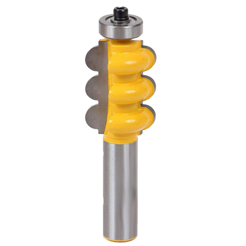 1/2'' Shank Triple Bead&Triple Flute 2 Molding Router Bits Woodworking Cutting Tool