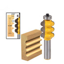 1/2'' Shank Triple Bead&Triple Flute 2 Molding Router Bits Woodworking Cutting Tool