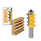 1/2'' Shank Triple Bead&Triple Flute 2 Molding Router Bits Woodworking Cutting Tool