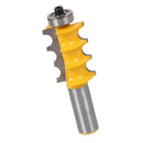1/2'' Shank Triple Bead&Triple Flute 2 Molding Router Bits Woodworking Cutting Tool