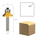 1/4'' Shank Round Over Router Bit Set 1/2'', 3/8'', 1/4'', 1/8'' Radius Wood Cutting Tool