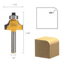 1/4'' Shank Round Over Router Bit Set 1/2'', 3/8'', 1/4'', 1/8'' Radius Wood Cutting Tool