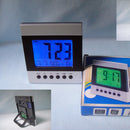 Multi-function Display Alarm Clock LED Digital Travel Clock Snooze Voice Sound Control Battery Operated Time Date Week Temperature Display Backlight 4.72x5.31x1.06inch