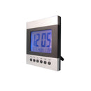 Multi-function Display Alarm Clock LED Digital Travel Clock Snooze Voice Sound Control Battery Operated Time Date Week Temperature Display Backlight 4.72x5.31x1.06inch