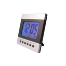 Multi-function Display Alarm Clock LED Digital Travel Clock Snooze Voice Sound Control Battery Operated Time Date Week Temperature Display Backlight 4.72x5.31x1.06inch