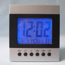 Multi-function Display Alarm Clock LED Digital Travel Clock Snooze Voice Sound Control Battery Operated Time Date Week Temperature Display Backlight 4.72x5.31x1.06inch