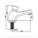 Single Brass Water Delay Self-Closing Basin Sink Washroom Mixer Faucet Tap
