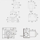 Wall Mounted Shower Head Shut-Off Flow Control Valve Bidet Sprayer Brass