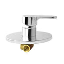 Wall Mounted Shower Head Shut-Off Flow Control Valve Bidet Sprayer Brass