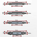 4 Pieces Double Side Screw Extractor Drill Bits Broken Damaged Bolt Remover
