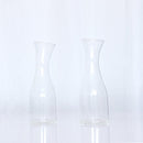 Set of 2 Clear Glass Jars on Wooden Tray Utensils Organizer Flower Vases Home Tabletop Decor