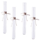 Crystal Glass 4 Test Tubes Flower Planter Vase Hydroponic Pots Office Home Wall Art Hanging Floral Decoration