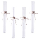 Crystal Glass 4 Test Tubes Flower Planter Vase Hydroponic Pots Office Home Wall Art Hanging Floral Decoration