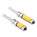 2Pieces Durable Double Short Edge Trimming Tool Engraving Machine Woodworking Bits