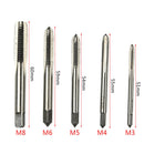 5 Pieces/Set M3-M8 Thread Metric Plug Taps Cutter Handle Taps Repair Tool