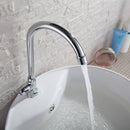 Kitchen Sink Hot Cold Water Tap Monobloc Modern Single Faucet Knob Chrome
