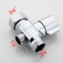 3/4 To 1/2 T-adapter 3 Way Valve Diverter Bath Bidet Sprayer Shower Head