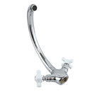 Modern Copper Bathroom Kitchen Sink Faucet Dual Handles Hot and Cold Mixer Tap Rotating Spout Single Hole Tap