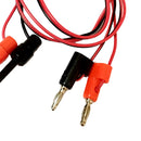 2 Pieces 4.0mm 39'' Protective Multimeter Banana Plug To Test Hook Wire Cable For Testing Tool 1 Meter in Length