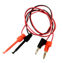 2 Pieces 4.0mm 39'' Protective Multimeter Banana Plug To Test Hook Wire Cable For Testing Tool 1 Meter in Length