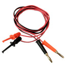 4mm Multimeter Banana Plug To Test Hook Wire Cable For Electrical Testing 1M