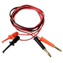 4mm Multimeter Banana Plug To Test Hook Wire Cable For Electrical Testing 1M