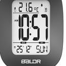 Digital Battery Powered Alarm Clock LCD Display White Backlight Calendar Temp
