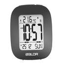 Digital Battery Powered Alarm Clock LCD Display White Backlight Calendar Temp